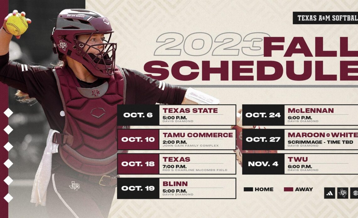 Softball Releases Fall Ball Schedule - Texas A&M Athletics