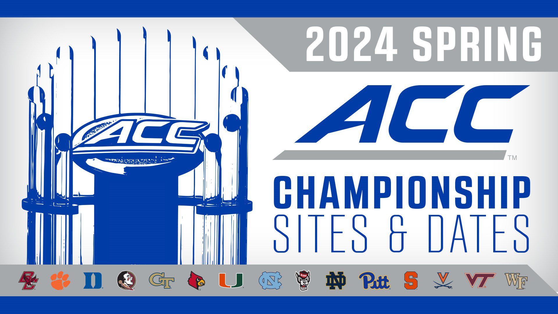 Dates And Sites Announced For 2024 ACC Spring Championships VCP Bullpen