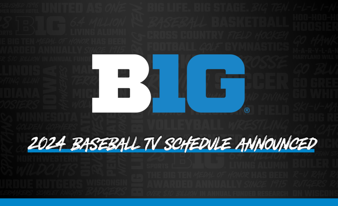 Big Ten Baseball Television Schedule Released