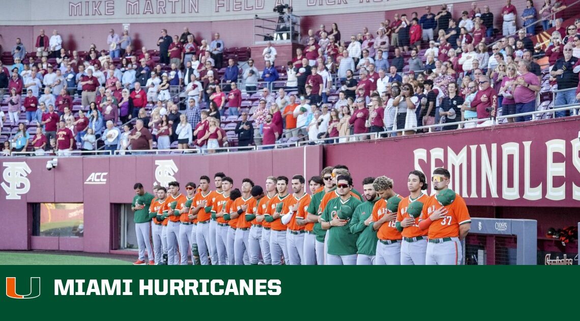 Miami Falls to No. 10 Florida State, 11-7 – University of Miami Athletics