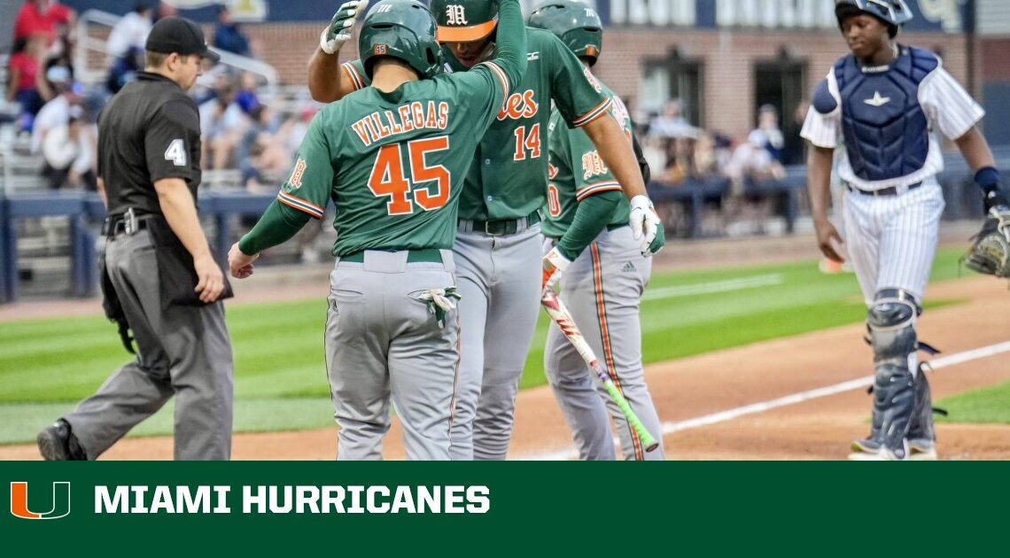 Miami Rallies to Win Series Opener at Georgia Tech – University of Miami Athletics