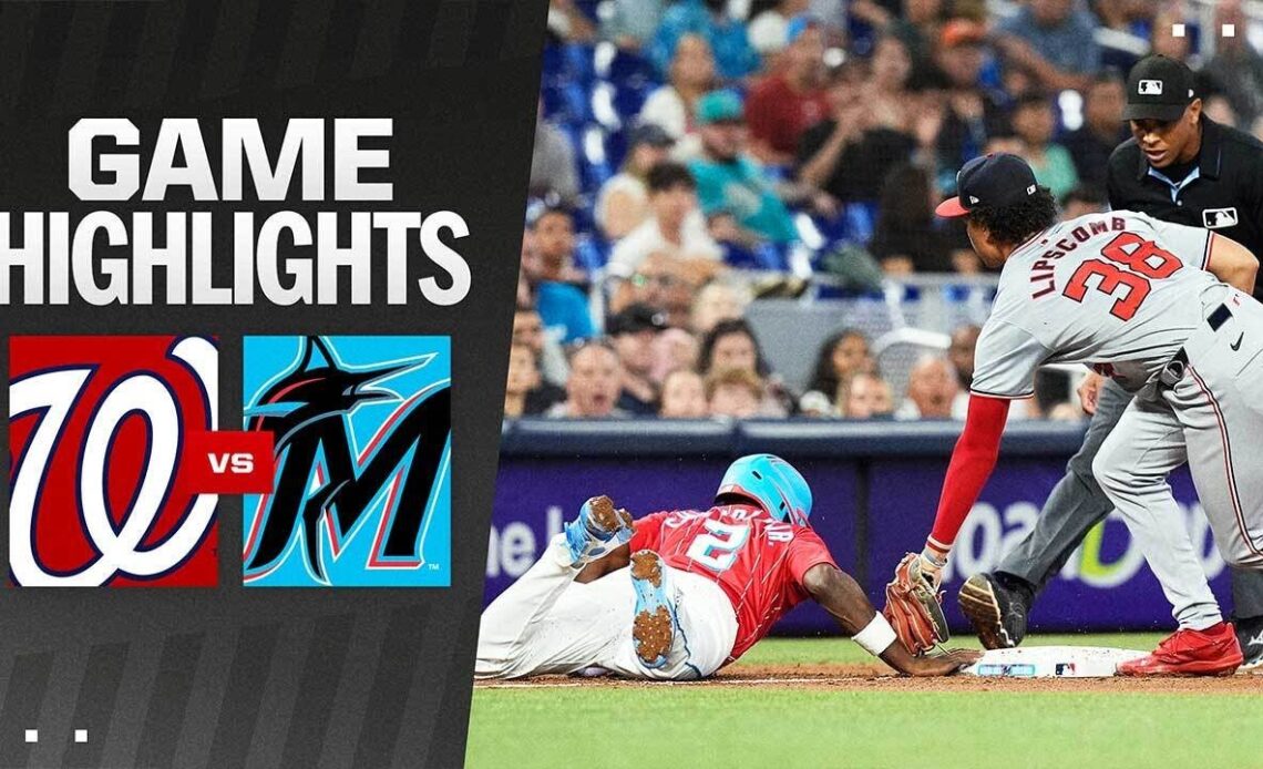 Nationals vs. Marlins Game Highlights (4/27/24) | MLB Highlights