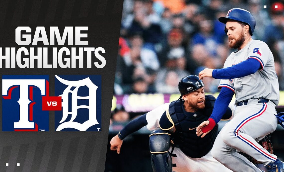 Rangers vs. Tigers Game Highlights (4/15/24) | MLB Highlights