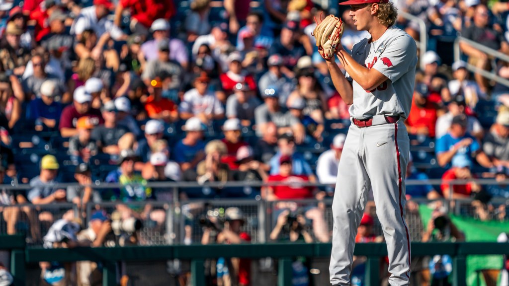 Top-ranked Arkansas beats Ole Miss baseball series opener