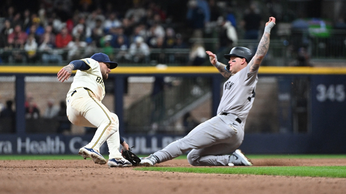 Yankees can't hold on to late lead in 7-6 extra-inning loss to Brewers