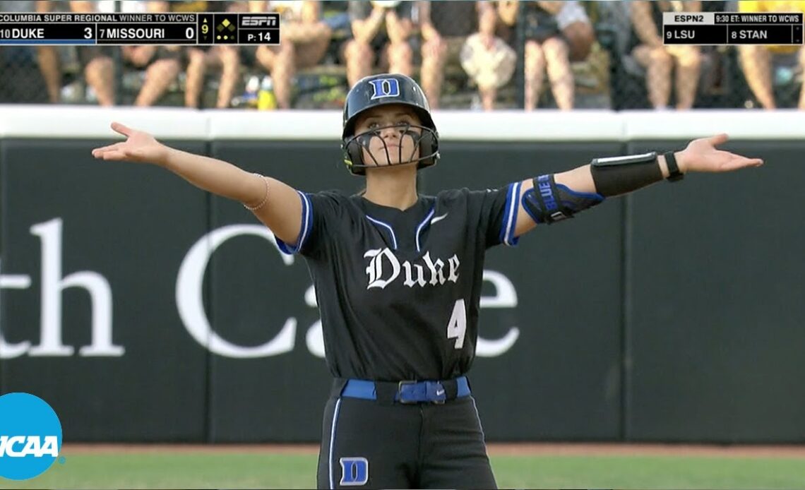 Duke-Missouri FULL 9th inning: 7 combined runs to decide WCWS spot