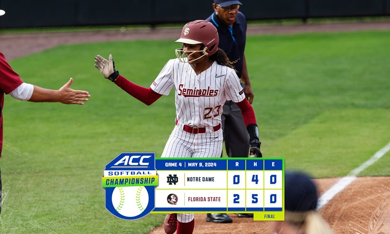 Florida State Defeats Notre Dame, Advances to Semifinals of ACC Softball Championship