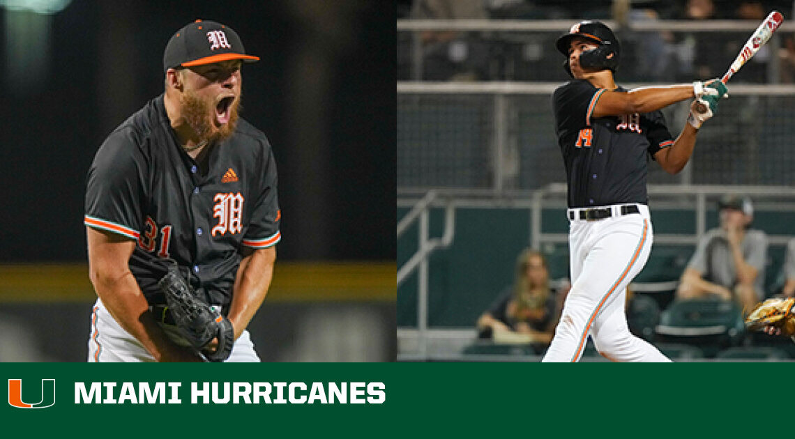 Two Hurricanes Earn All-ACC Accolades – University of Miami Athletics