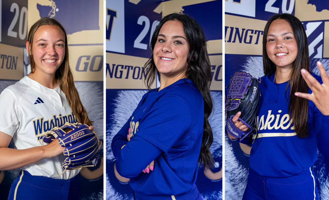 Softball Trio - Madi Balk, Riley Peschek and Ava Carroll