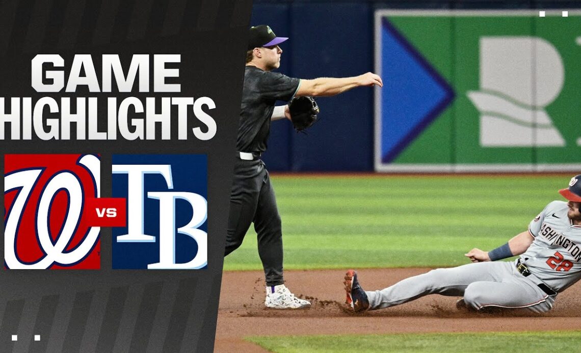 Nationals vs. Rays Game Highlights (6/29/24) | MLB Highlights