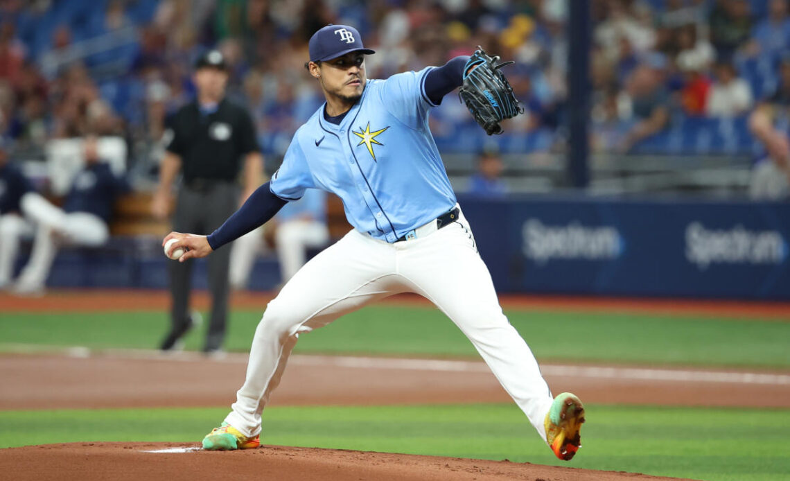 Taj Bradley ties career high with 11 strikeouts as the Rays rally to beat the Cubs 3-2