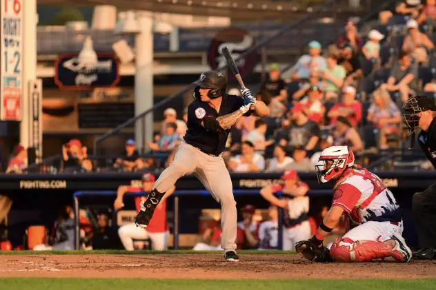 Somerset Patriots' Elijah Dunham on game night