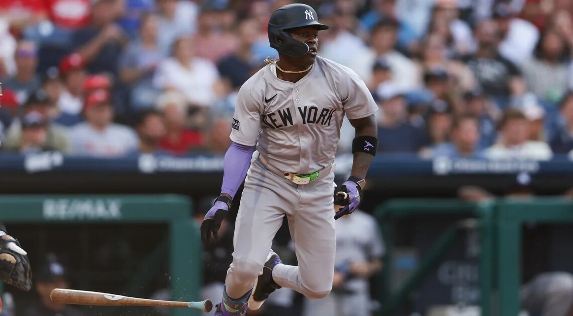 Jazz Chisholm Jr. hits two home runs as Yankees beat Phillies, 7-6, in extra innings