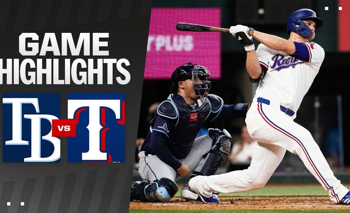 Rays vs. Rangers Game Highlights (7/6/24) | MLB Highlights