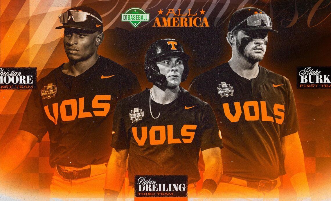 Trio of Vols Earn All-America Honors from D1Baseball.com