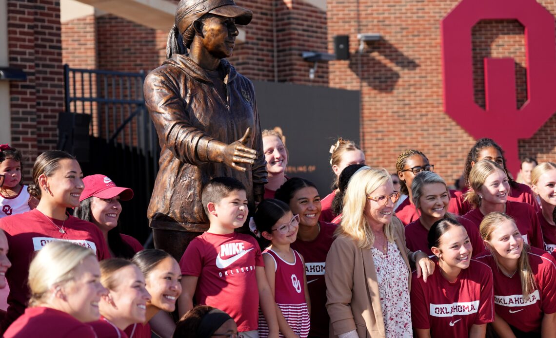 University of Oklahoma unveils statue of legendary coach Patty Gasso