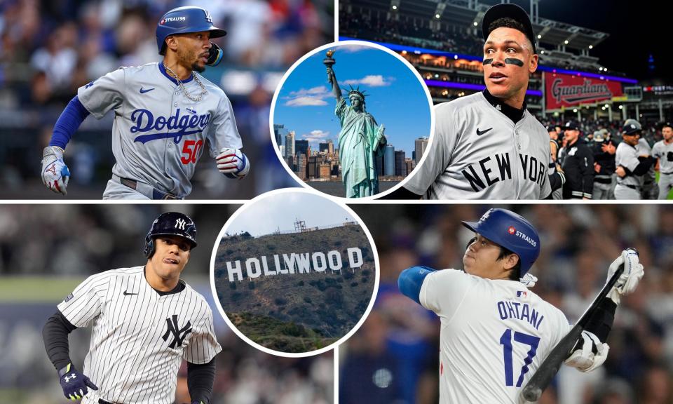 <span>Clockwise from top left; Mookie Betts, Aaron Judge, Shohei Ohtani and Juan Soto will all play big parts in the coming World Series.</span><span>Composite: AP/Getty</span>