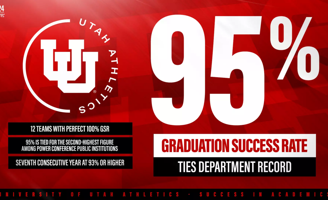 Utah Athletics Ties Department-Record Graduation Success Rate of 95 Percent