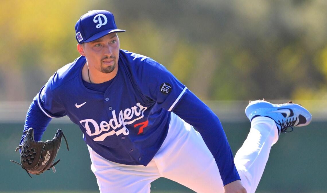 Blake Snell happy with velocity after tossing scoreless inning in his spring training debut with Dodgers