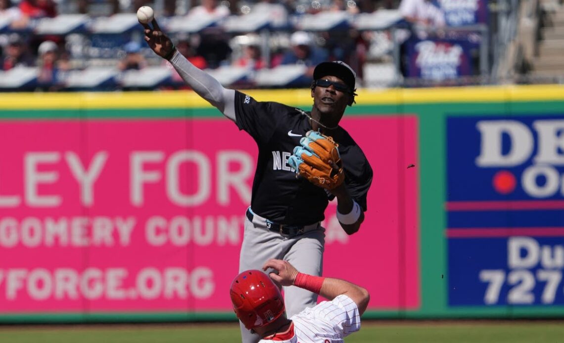 Yankees Notes: Jazz Chisholm Jr. lauds tandem with Anthony Volpe; Jasson Dominguez has work to do in left