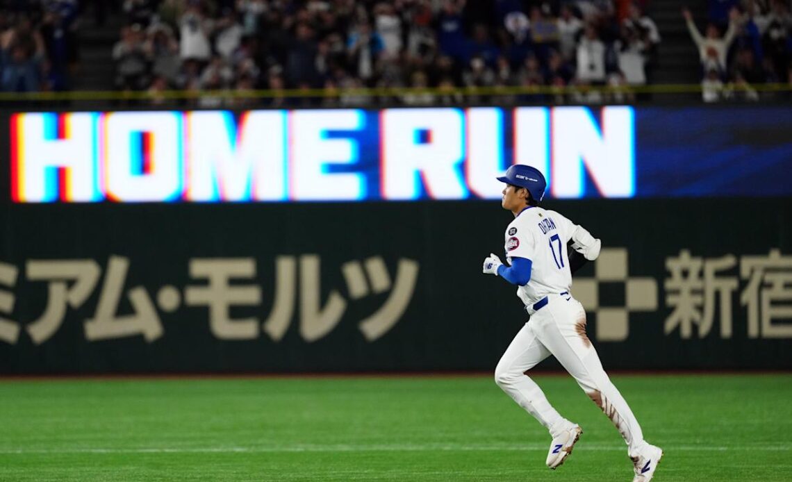 Shohei Ohtani hits 2-run homer in Japan during Dodgers' win over Yomiuri Giants