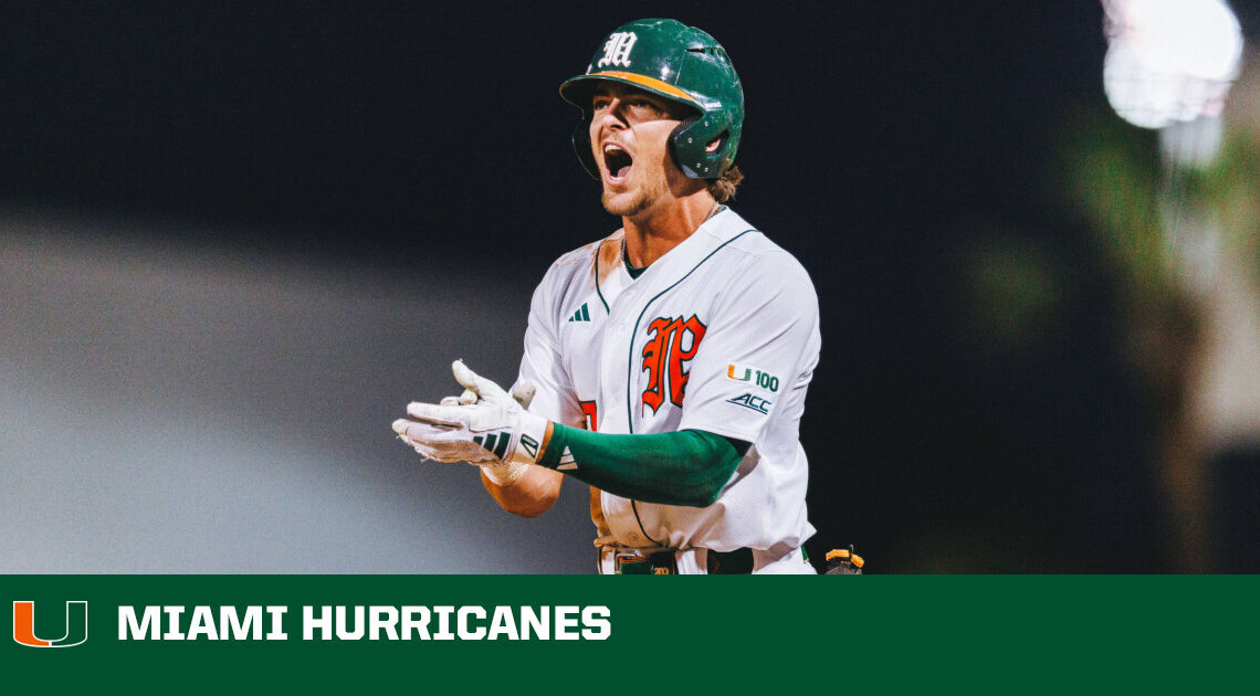 Galvin Delivers Go-Ahead Run, Miami Forces Rubber Match – University of Miami Athletics