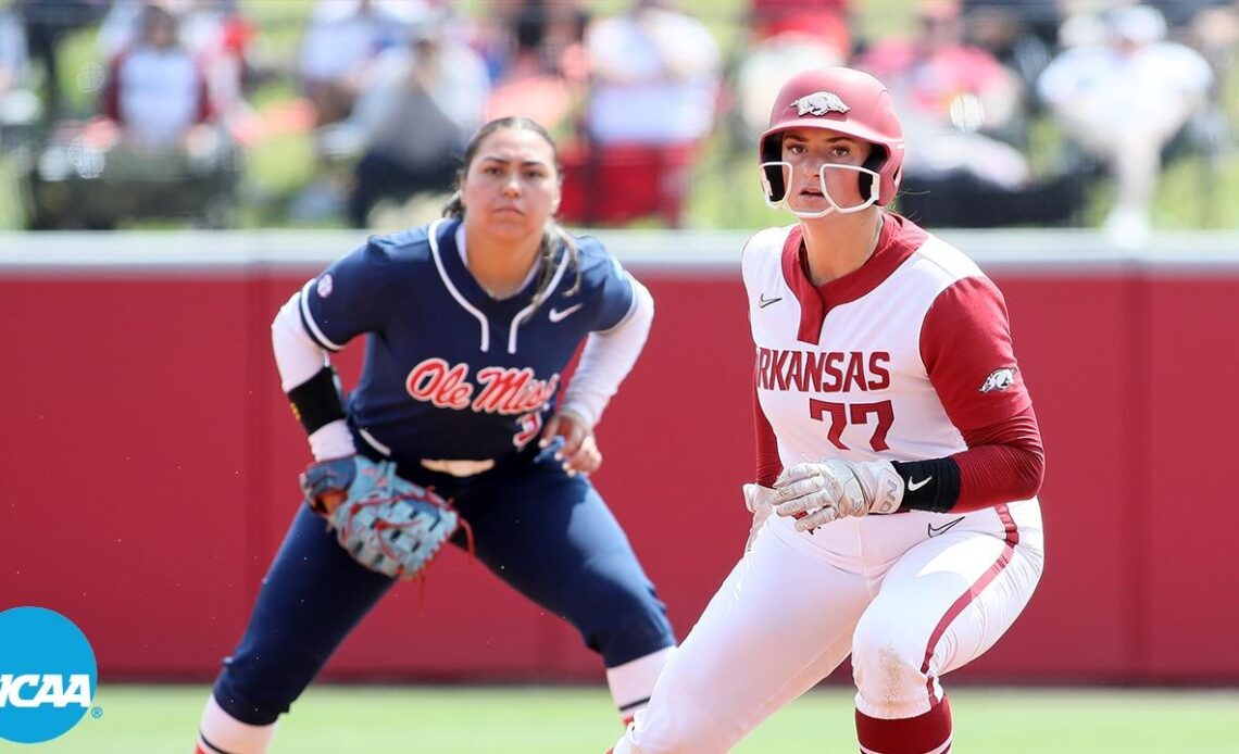 Ole Miss shocks Arkansas in thrilling softball Super Regionals opener