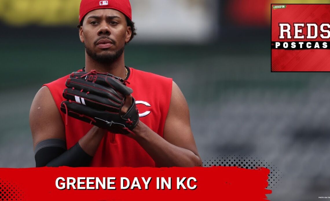 REDS POSTCAST: Hunter Greene Looks to lead the Cincinnati Reds to. Sweep over the Kansas City Royals