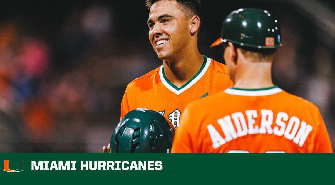 Cuvet Tabbed First-Team All-American by D1Baseball – University of Miami Athletics