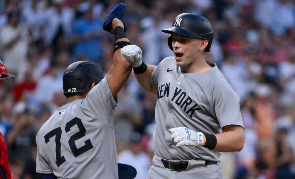 Ben Rice drives in seven as Yankees win slugfest over Cardinals, 12-8