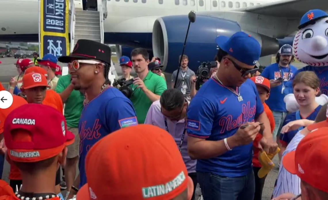 SEE IT: Mets arrive in Williamsport for 2025 MLB Little League Classic