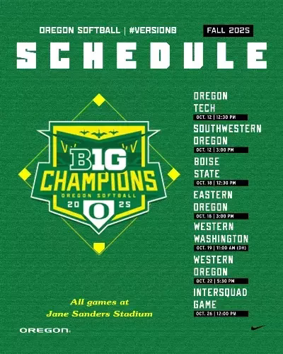 2025 Fall Schedule